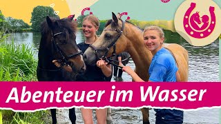 Pferde Am See Lia Und Lea Gehen Schwimmen Mein Pferdesommer