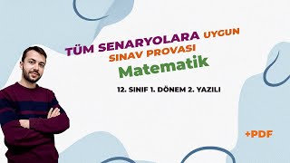 12. Sınıf 1. Dönem 2. Yazılı Provası 12. Sınıf Matematik