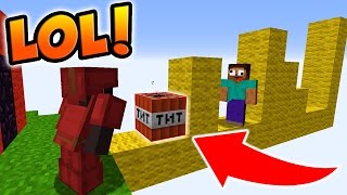 Hilarious Tnt Troll In Minecraft Bed Wars