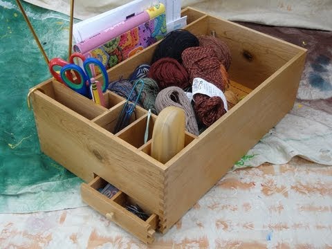 Knitting box...and how to make easy finger joints ...