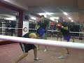 Sparring at Billy "The Kid" Dib's Gym- Wis n Moe