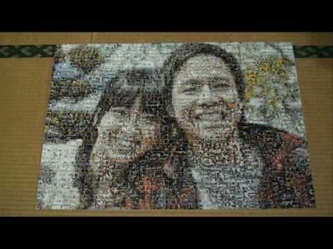 （続き）感動の結婚式余興 フォトモザイク（NO，2） Photo Mosaic Art