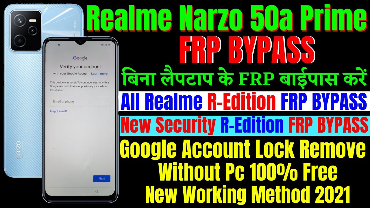 Realme Narzo 50a Prime Frp Bypass R Edition || All Realme Narzo 50a Prime Frp Bypass R Edition || All