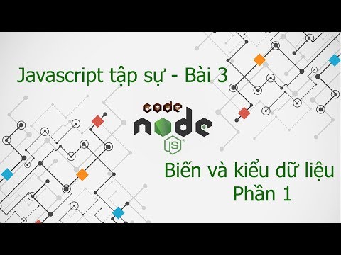 Javascript tập sự bài 3 - Biến và kiểu dữ liệu (phần 1)