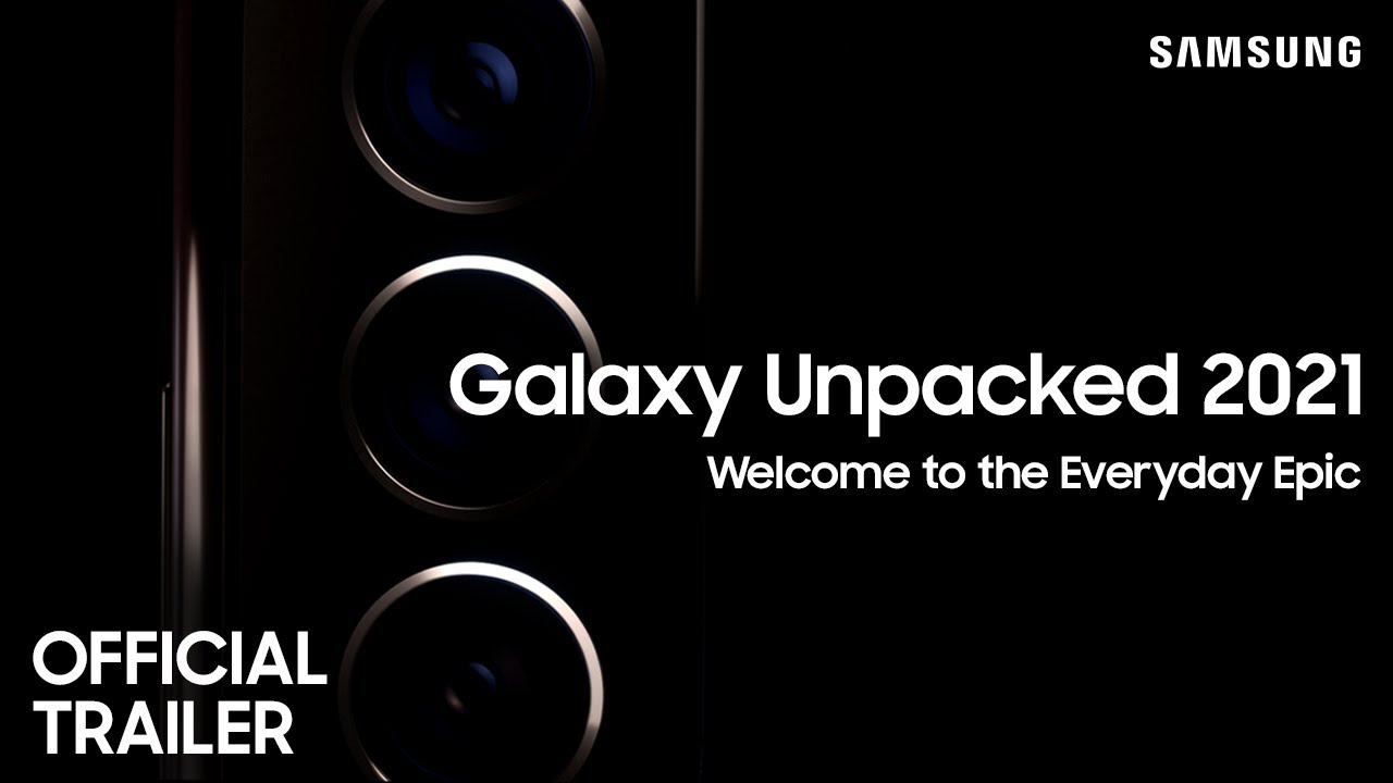 Samsung publica el trailer oficial del Galaxy Unpacked con silueta de 5 dispositivos