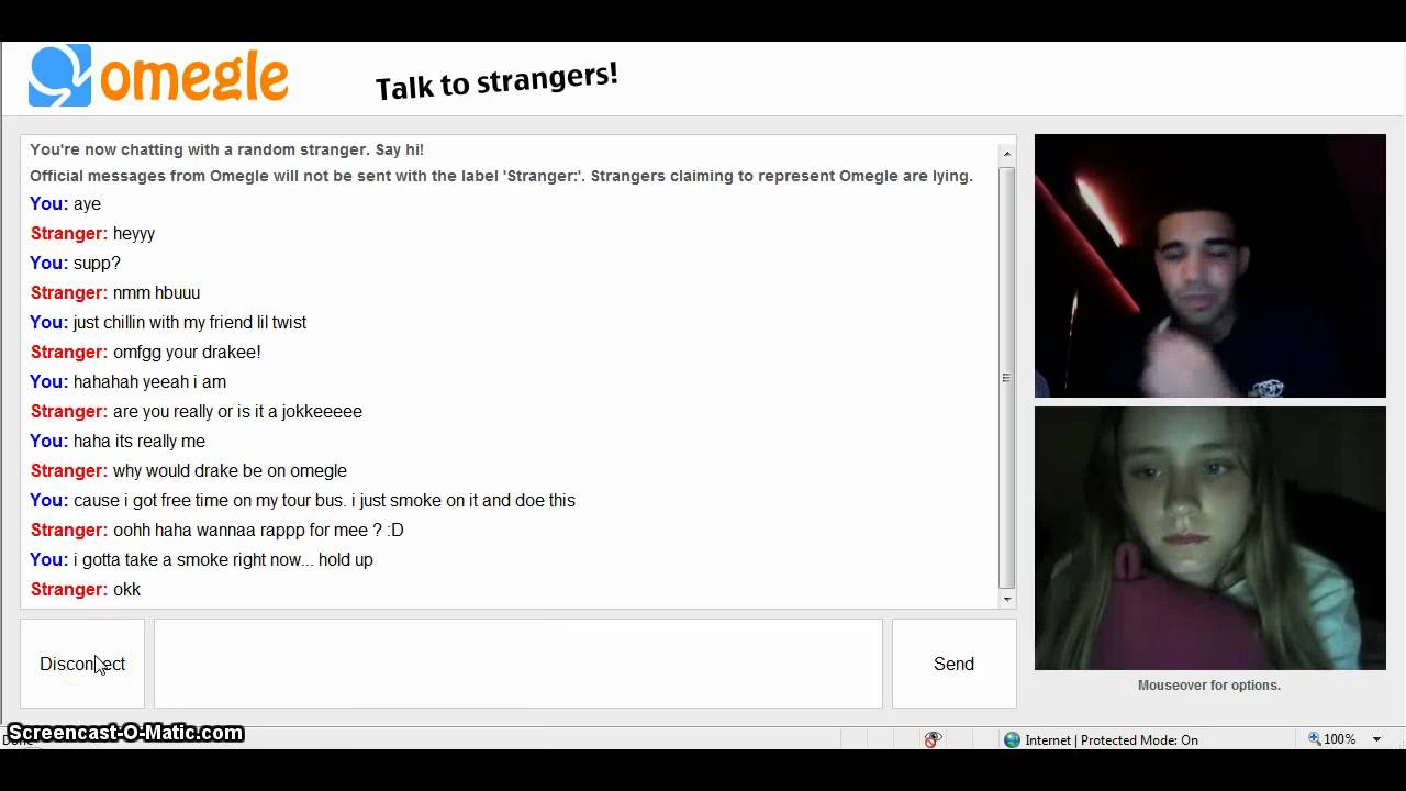 Omegle girl shows goods fan image