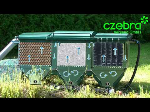 Teichfilter, Teichfilter Czebra Klar, Teichfilter im Teichbau YouTube