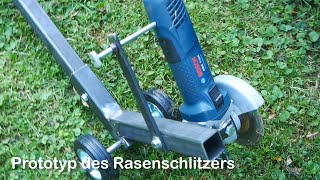 Mähroboterkabel verlegen | Kanal mit „Rasenschlitzer“ herstellen | Begrenzungsdraht Verlegehilfe