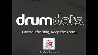 drumdots Mini Drum Dampener, 6-pack Clear