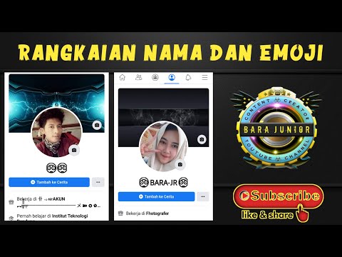 Rangkaian nama fb huruf & emoji