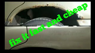 how to fix rusty fender well under $100