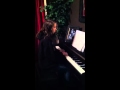 Faith playing the piano- Jesus Paid It All