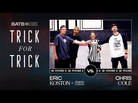 Eric Koston and Chris Cole's BATB 13 Training | Trick For Trick