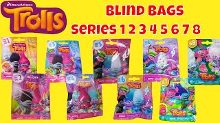 Blind Bags Trolls Series 1 2 3 4 5 6 7 8 Opening Surprises Toys Dreamworks Toy Review