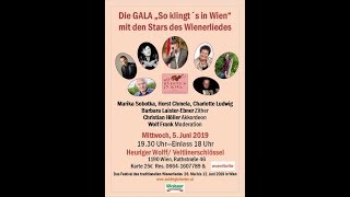 Wienerlied-Gala zum Festival "So klingt´s in Wien" 2019