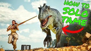 How To Solo Trap And Tame A Giganotosaurus In Ark Survival Ascended Asa Tips And Tricks