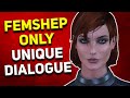 Mass Effect - FemShep ONLY Unique Dialogue (Flirting with Joker, Space Divas and More)