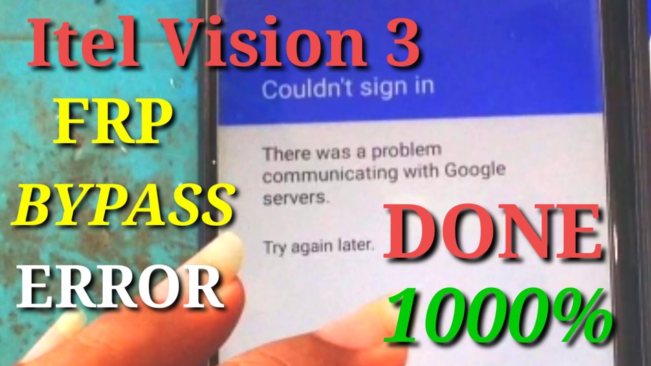ITEL Vision 3 (S661L) || FRP Bypass ERROR || DONE ITEL Vision 3 (S661L) || FRP Bypass ERROR || DONE