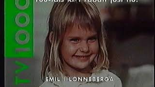 Tv3 Reklam 2 -1991 Svenskaswedish