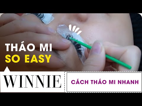 Cách tháo mi nhanh, đơn giản, hiệu quả.
