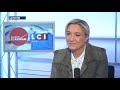 Marine Le Pen, invitée de Guillaume Durand avec LCI