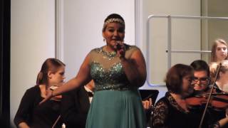 Cassi Torres McNabb performing "Let it Go" at Symphony By the Sea in Rockport, Texas, 12/11/16.