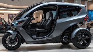 2025 Futuristic 3-Wheel Electric Tricycle Camper Next-Level Travel Innovation