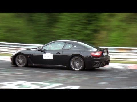 Maserati GranTurismo MC Stradale in action on the N rburgring Loud sounds