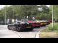 5x Ferrari Challenge Stradale amazing loud sounds!! - 1080p HD