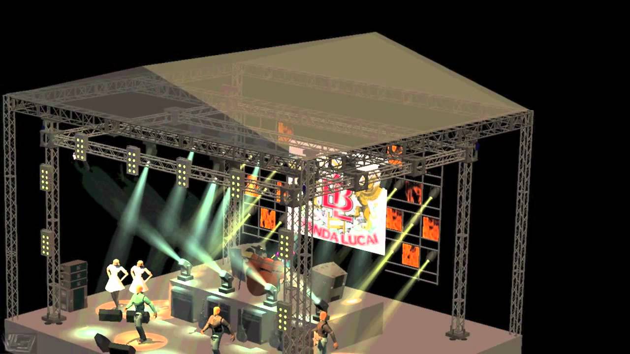 Mapa de palco 3D Banda Lucai - YouTube