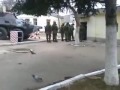 Российский спецназ покидает территорию воинской части Севастополь