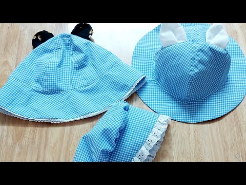 🌻 05 🌻 HƯỚNG DẪN MAY 3 KIỂU NÓN CHO BÉ - Cắt may Mẹ Bống số 05