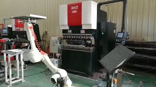 Eko Es3512 Electric Press Brake With Kawasaki Robot Automation In Action