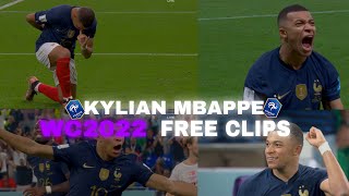 Kylian Mbappe World Cup 2022 Free Clips For Edit 4K60Fpsupscaled Scp
