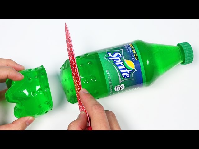 How To Make A Gummy In The Shape Of Sprite Soda Bottle - Video