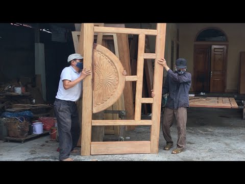 cửa gỗ nhà cấp 4 I mẫu cửa gỗ đẹp I quy trình làm cửa gỗ đạt chất lượng !