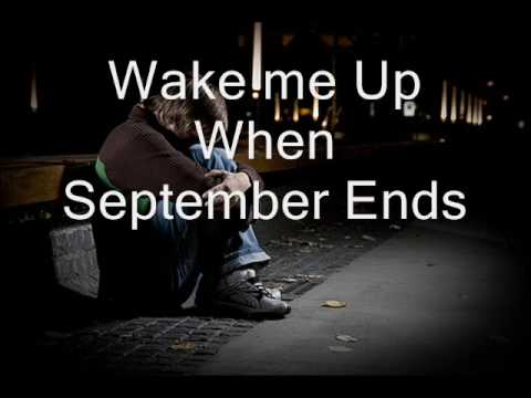 Wake me up when september ends with LYRICS