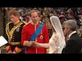 Prince William and Kate Middleton exchange vows