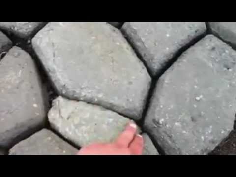 Creating a cobblestone walk - YouTube