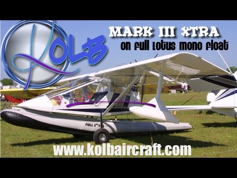 kolb mark iii extra full lotus amphibious mono float kolb flyer ultralight