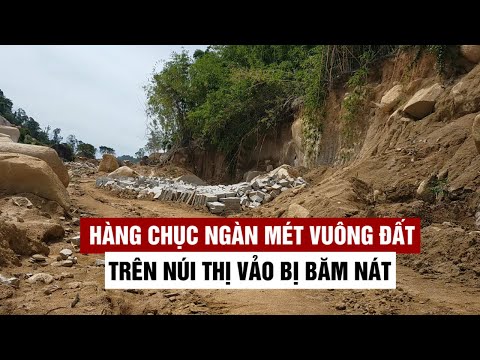 Bàng hoàng hàng chục ngàn mét vuông đất trên núi Thị Vải bị băm nát