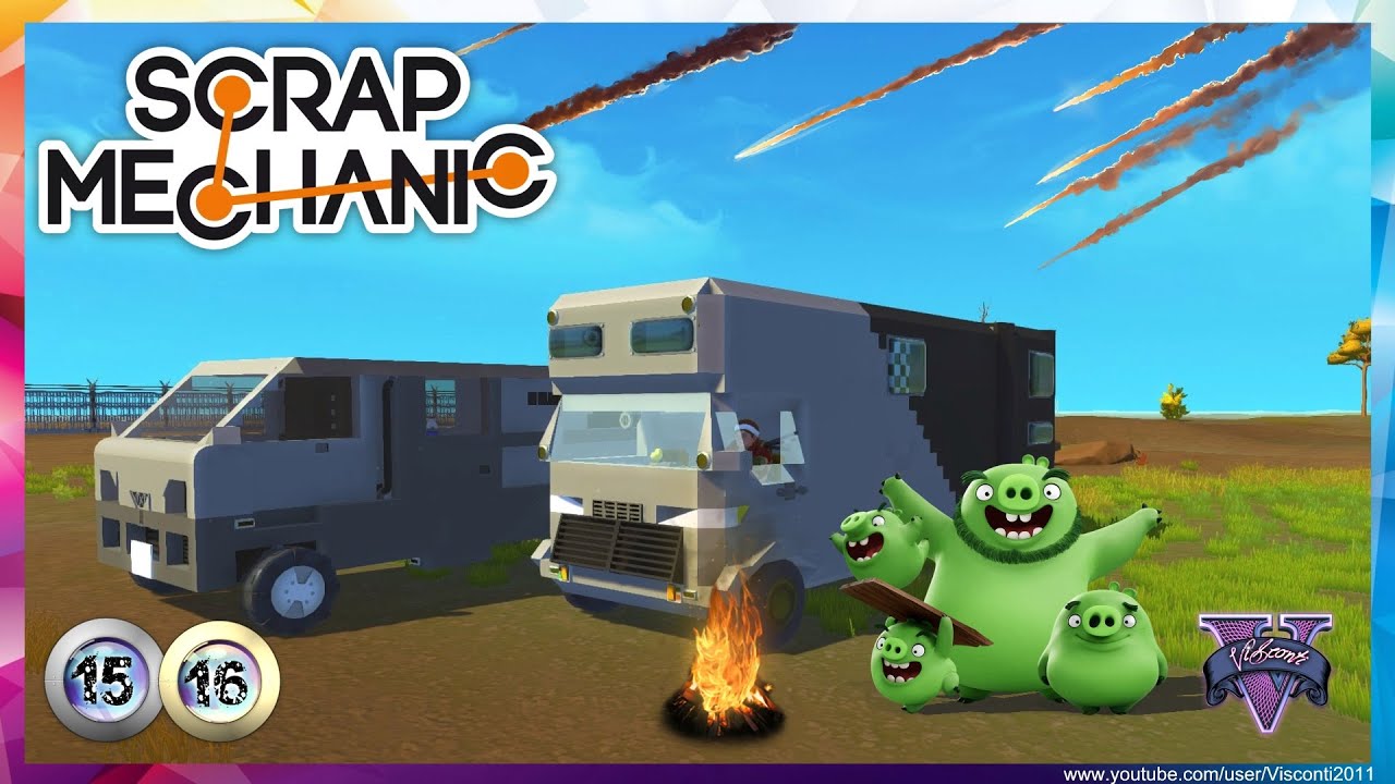 Как сделать дом на колёсах в scrap mechanic Как сделать дом на колёсах в scrap mechanic