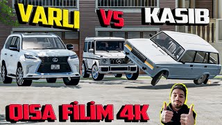 Varlı vs Kasıb Lada və Lexsus Qısa Filim | Maşın Oyunları | BeamNG.Driver #malik