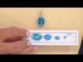 9.95 ct tw Ostro Royal Blue Topaz & 1/4 ct tw Diamond Pendant with Nancy Hornback
