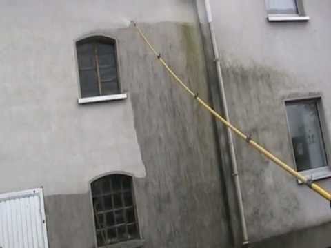 Fassadenreinigung mit hochdruckreiniger