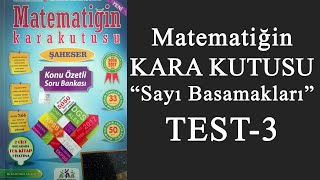 Matematiğin Kara Kutusu Sayı Basamakları - TEST 3