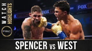 Spencer Vs West Highlights August 22, 2020 Pbc On Fox