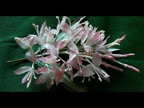 Цветок из шелка выкройка Цветок из шелка выкройка