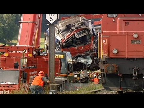 2 Japanese, 9 others injured as train cars derail in Swiss Alps.