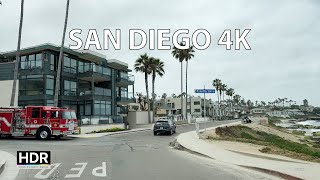 Driving San Diego 4K Hdr - Classy Southern California Coast - Usa